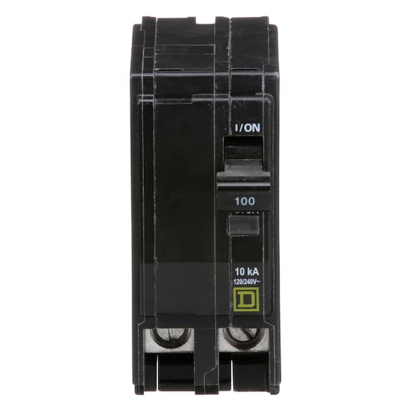 Miniature Circuit Breaker, QO Series, 100A, 2 Pole, 120/240V AC, 10kA at 120/240V AC